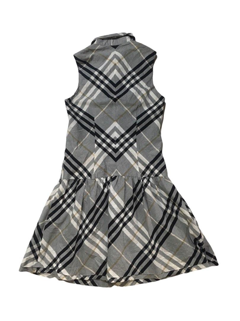 Burberry blue shop label dress