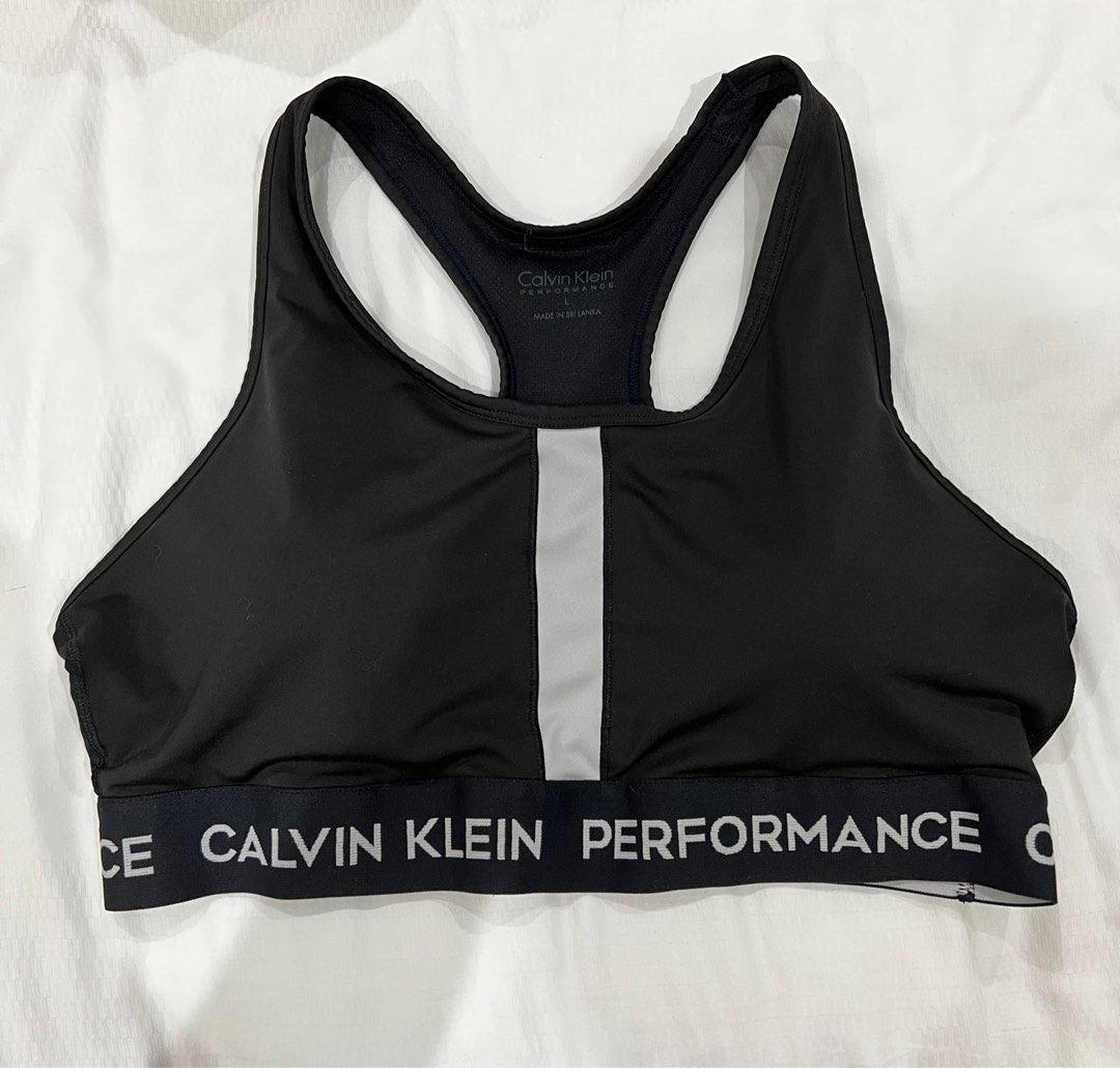 Calvin Klein Sports Bra, Women's Fashion, Activewear on Carousell