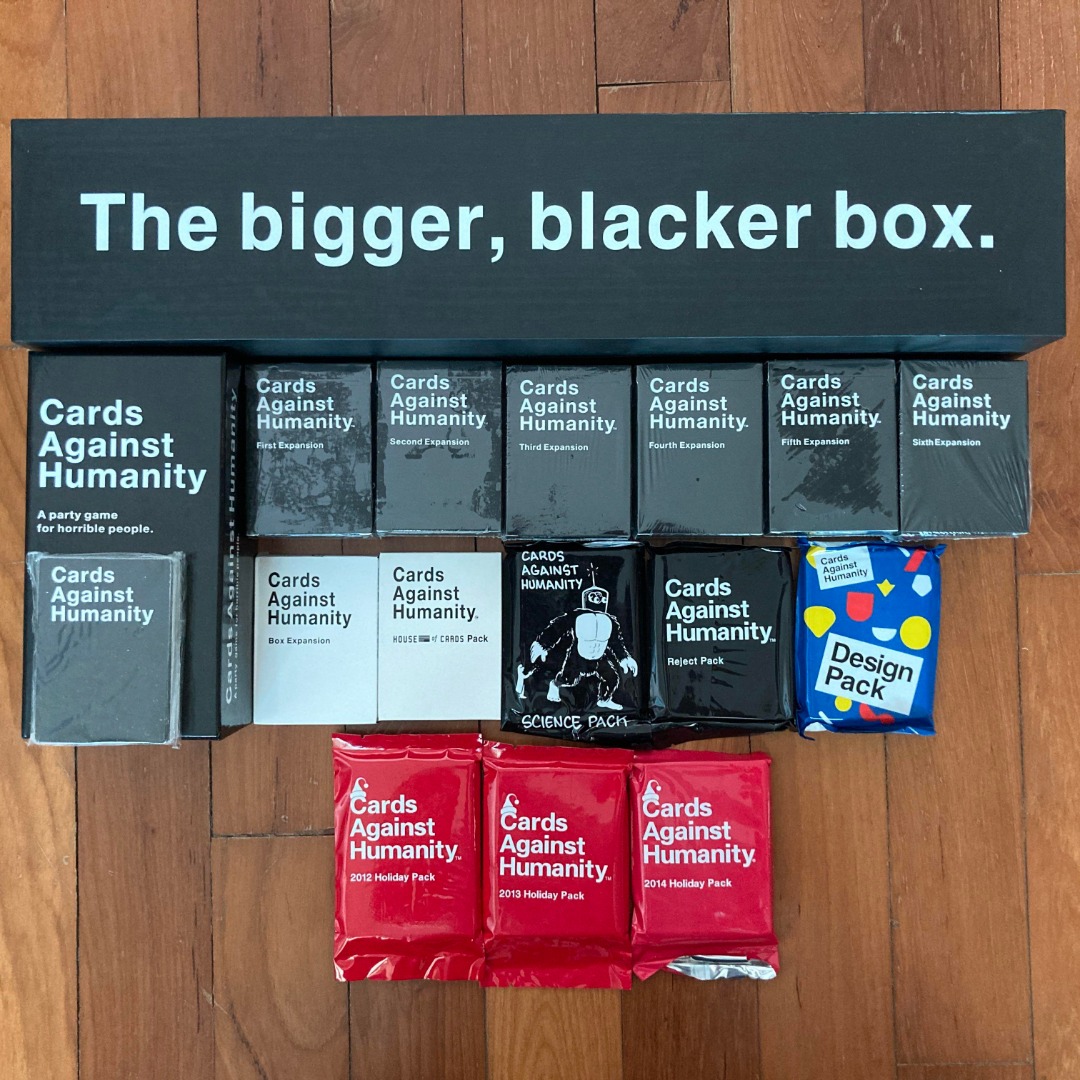 Cards Against Humanity The Bigger, Blacker Box. Best Card games for a