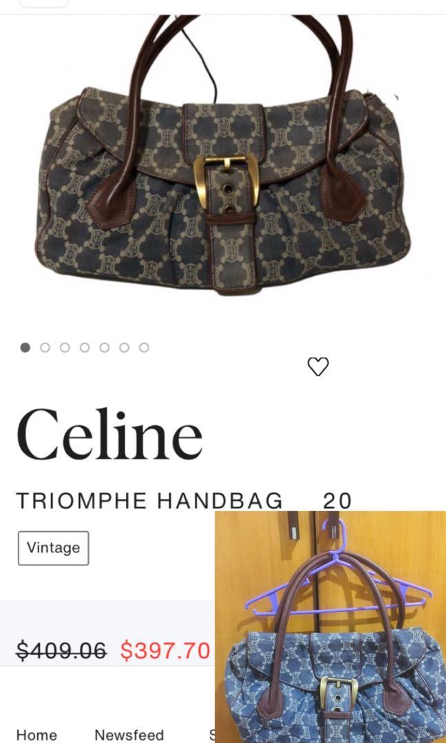 Celine TriompheHand Bag (Original) (Category: Luxury Bags & Wallets) located in Quezon City. Submitted by mhiemime (Listing ID 1180292989, Image 1). Description: Celine Triomphe Hand Bag Well used Loc. QC.