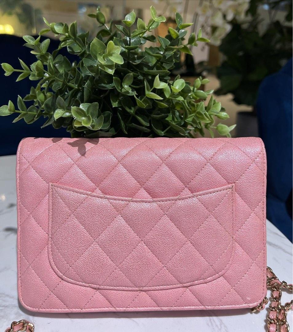 CHANEL 19S Iridescent Pink Medium Classic Flap LGHW - Timeless Luxuries