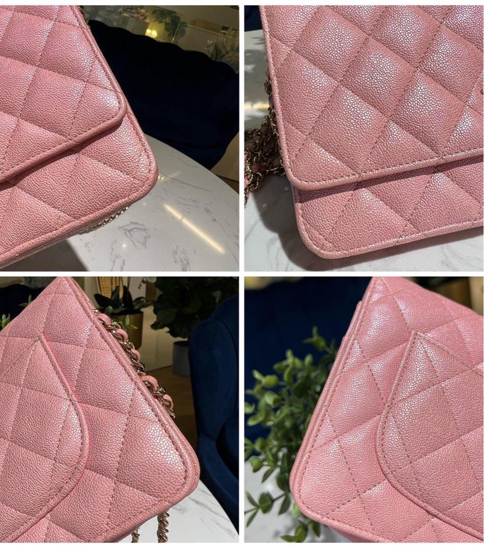 CHANEL 19S Iridescent Pink Medium Classic Flap LGHW - Timeless