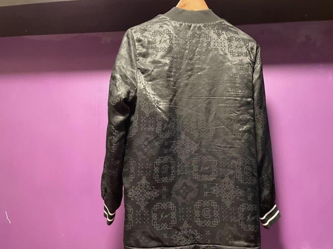 Clot x Fragment black silk jacket, 男裝, 外套及戶外衣服- Carousell