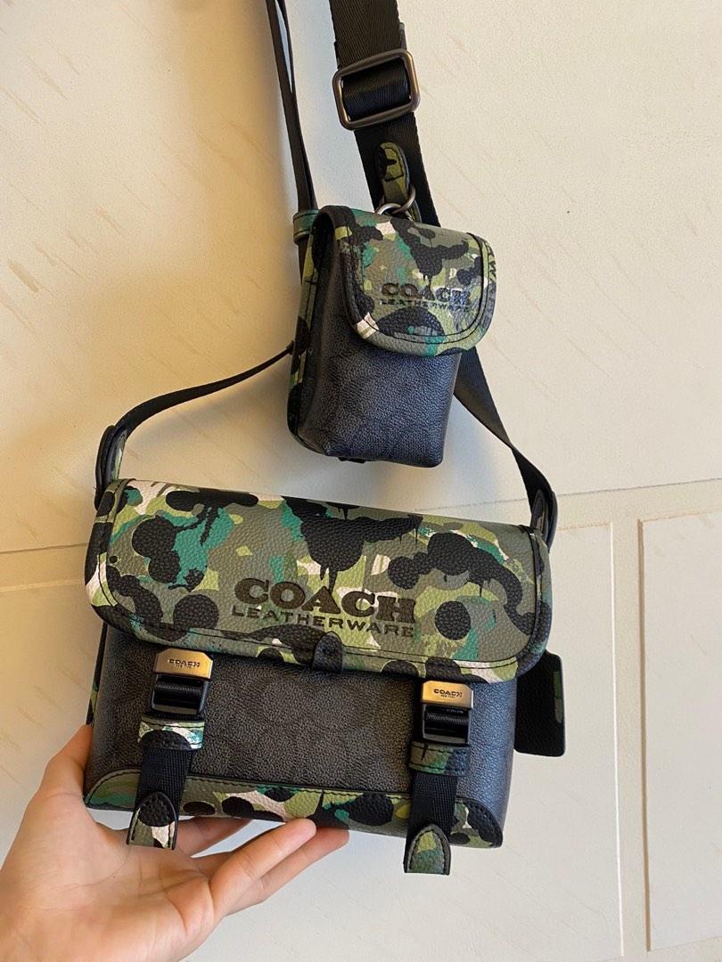 Coach camo best sale satchel