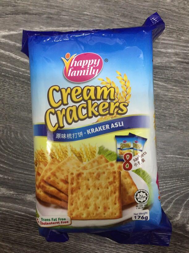 Cream crackers 8 individual packs expiry 26May2023 Clean no pet