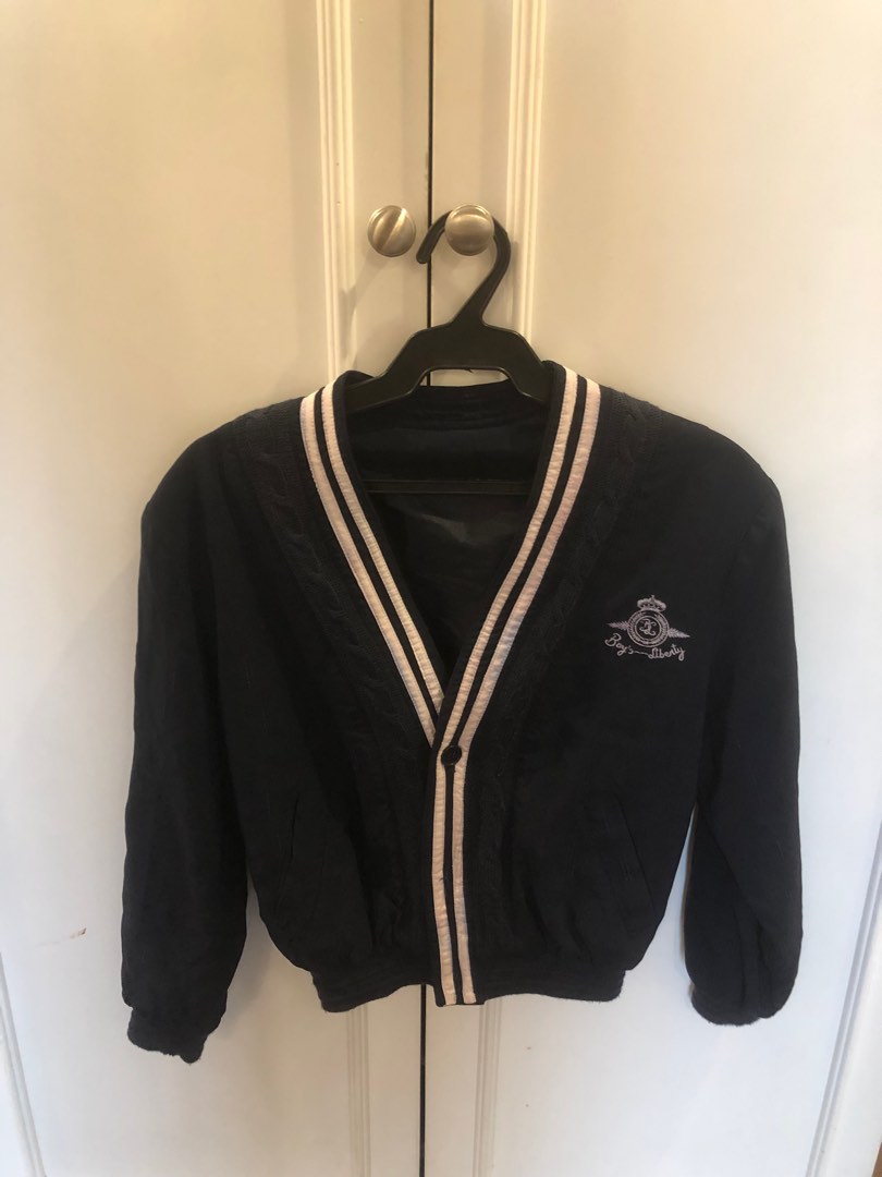 Cropped jock/school girl jacket, Women's Fashion, Coats, Jackets and Outerwear on Carousell