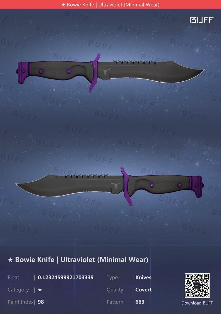 CSGO Bowie knife Ultraviolet, Video Gaming, Video Games, Others on
