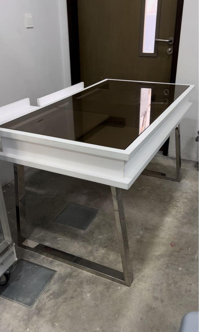 Customized see through table., Furniture & Home Living, Furniture