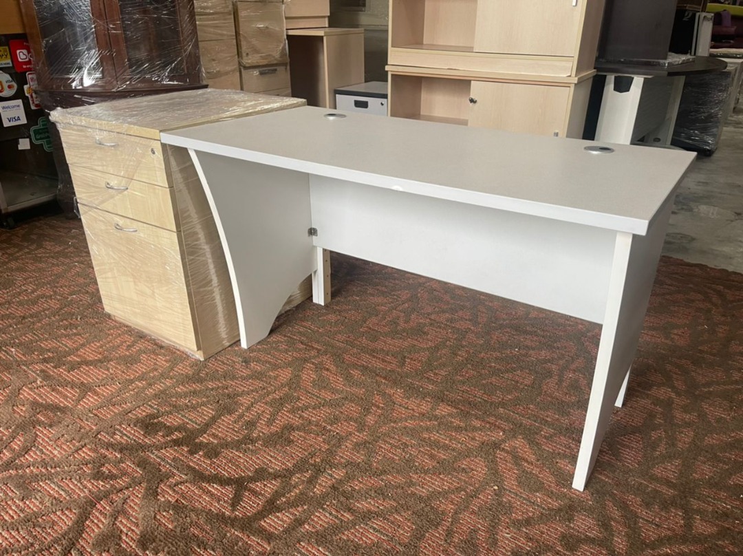 Description **OFFICE TABLE + DRAWER SET*, Furniture & Home Living