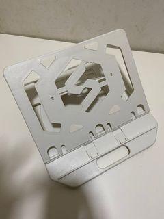 desk laptop stand organiser white