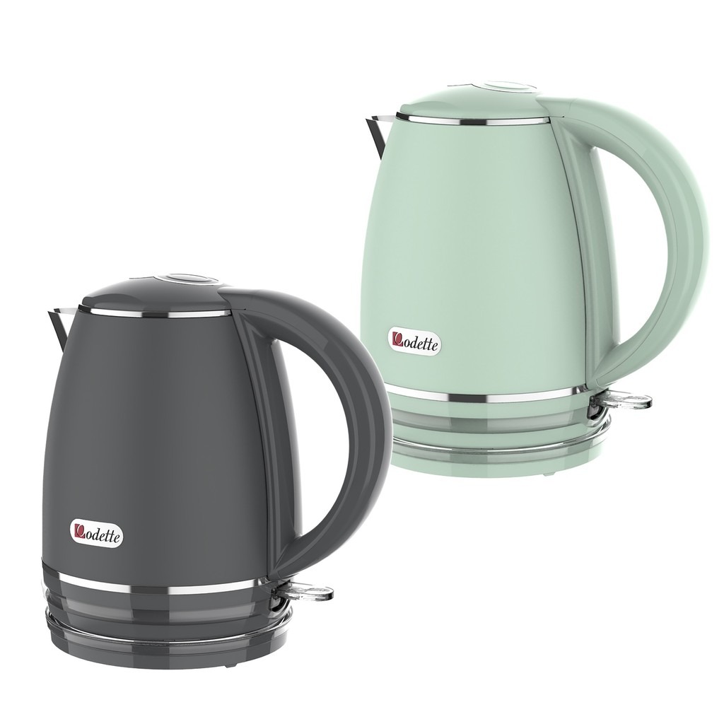 dette 1.0L Double Wall Stainless Steel Electric Kettle Insulated Cool Touch Electric Kettle, TV