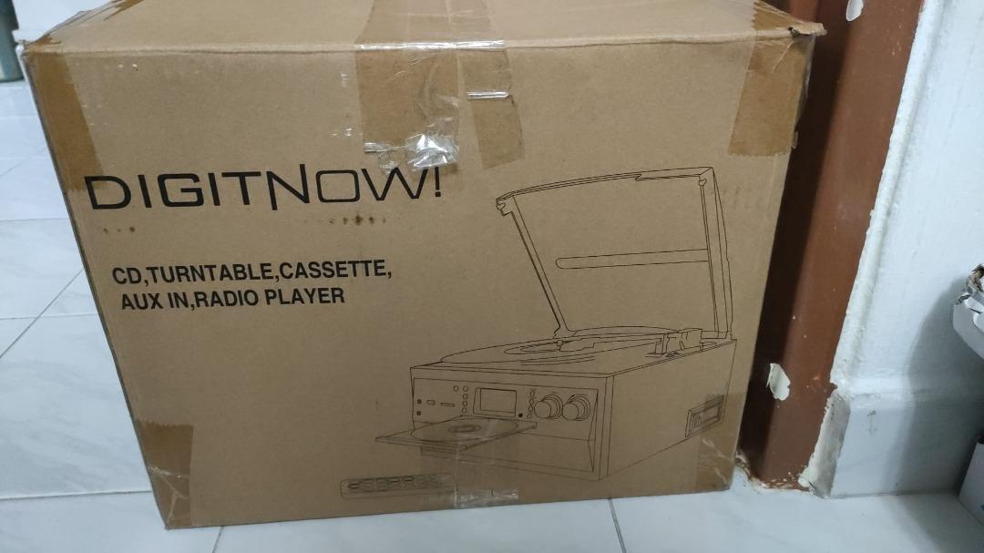 DigitNow CD, turntable, cassette, AuxIn, radio player, TV & Home