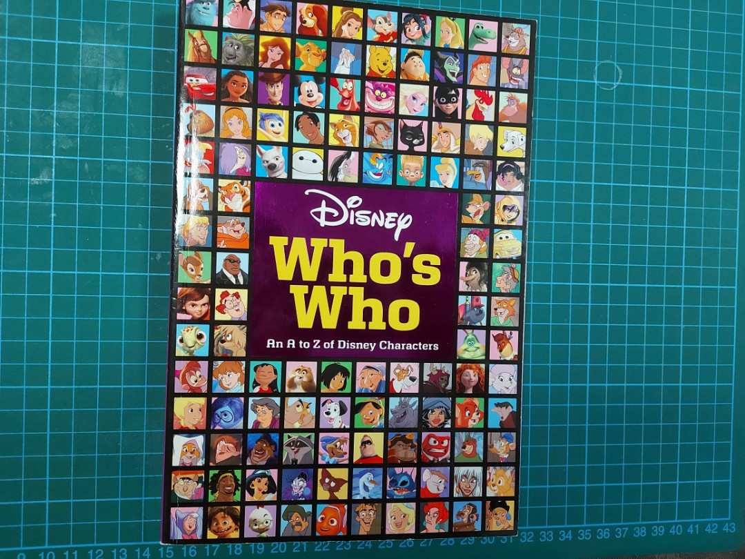 Disney Who's Who An A to Z of Disney Characters, 興趣及遊戲, 書本 文具, 小朋友書-  Carousell