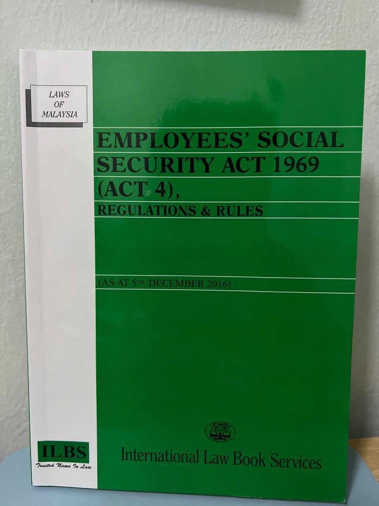 Employees’ Social Security Act 1969, Hobbies & Toys, Books & Magazines
