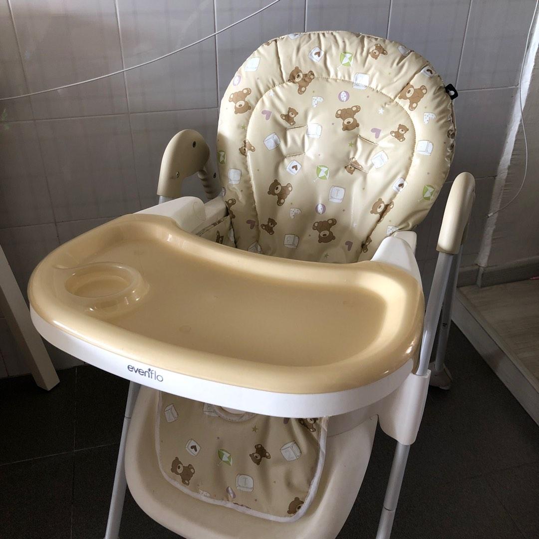 EVENFLO BABY ADJUSTABLE HEIGHT HIGH CHAIR Babies Kids Nursing