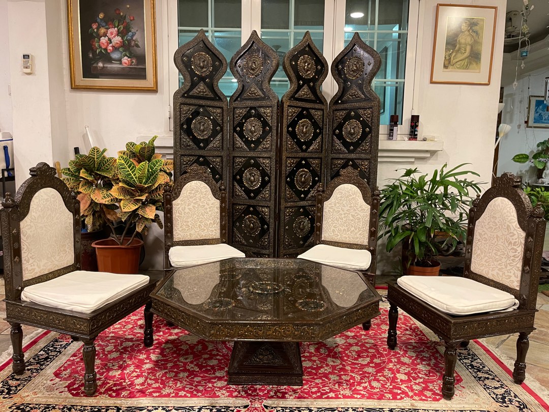 CHAIRS & TABLE SET , BACKDROP (EXOTIC FURNITURE , Furniture & Home