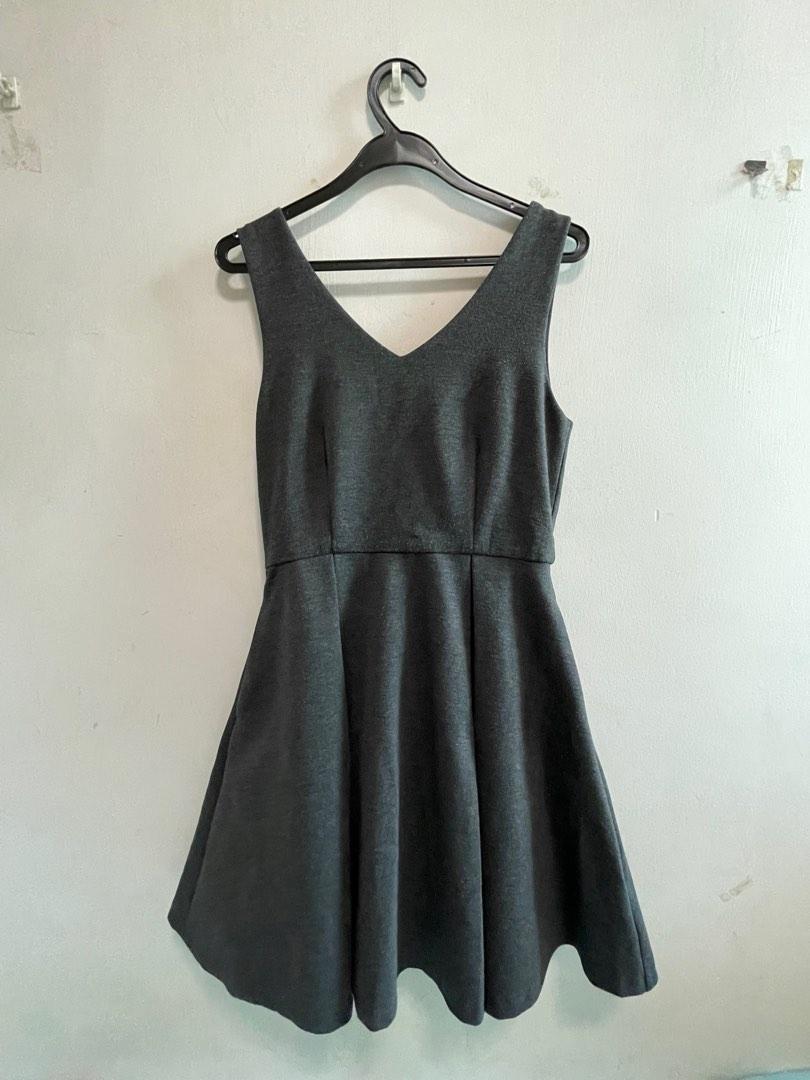 Dark grey skater dress deals