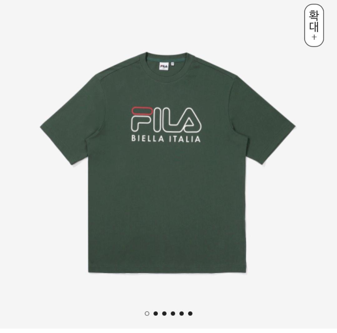 Fila Biella Italia Tshirt Green, Men's Fashion, Tops & Sets, Tshirts ...