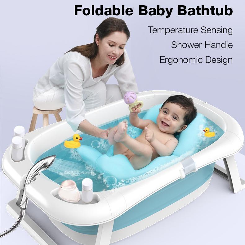 New style portable collapsible top baby bathtub