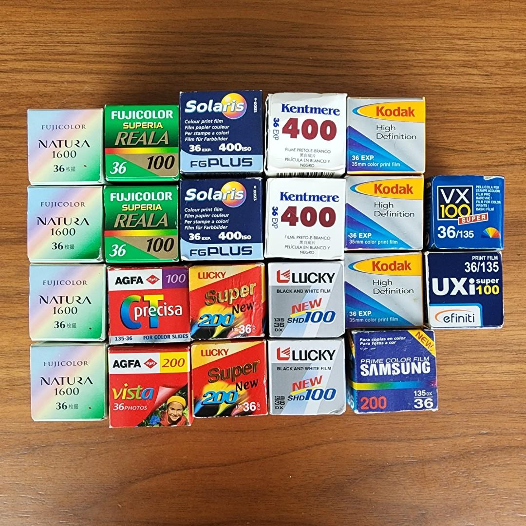 FUJIFILM KODAK LUCKY AGFA KONICA MINOLTA SAMSUNG FERRANIA COLOUR BLACK