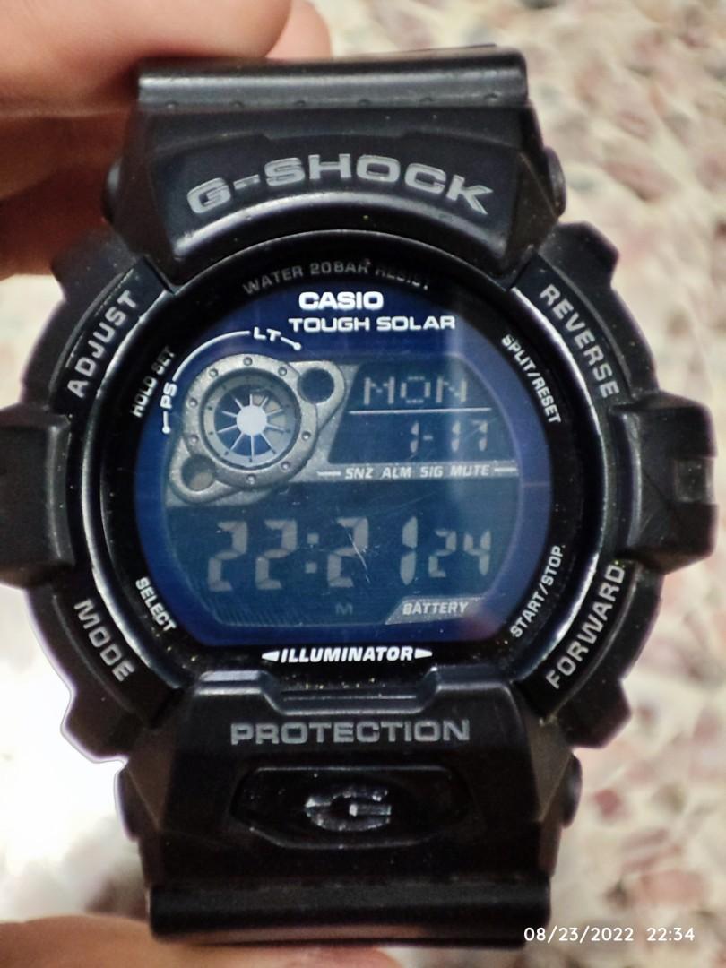 G shock watch solar panel