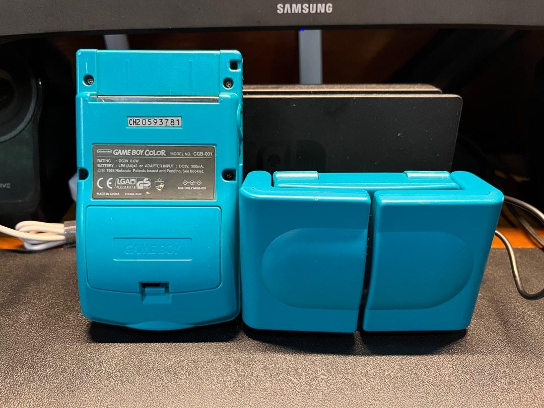 Gameboy color with magnifier and speakers, Video Gaming, Video Game