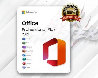 Genuine Microsoft Office 2021 Professional Plus (1 Pc) – For Windows 10 and Mac