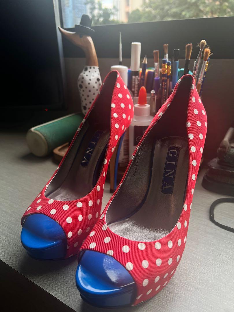 Red polka hotsell dot pumps