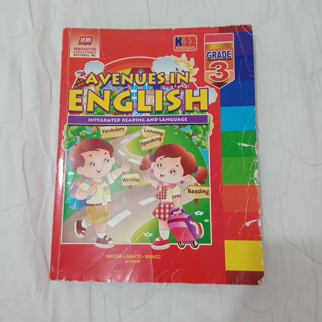 Grade 3 Textbook Avenues in English 3, Hobbies & Toys, Books