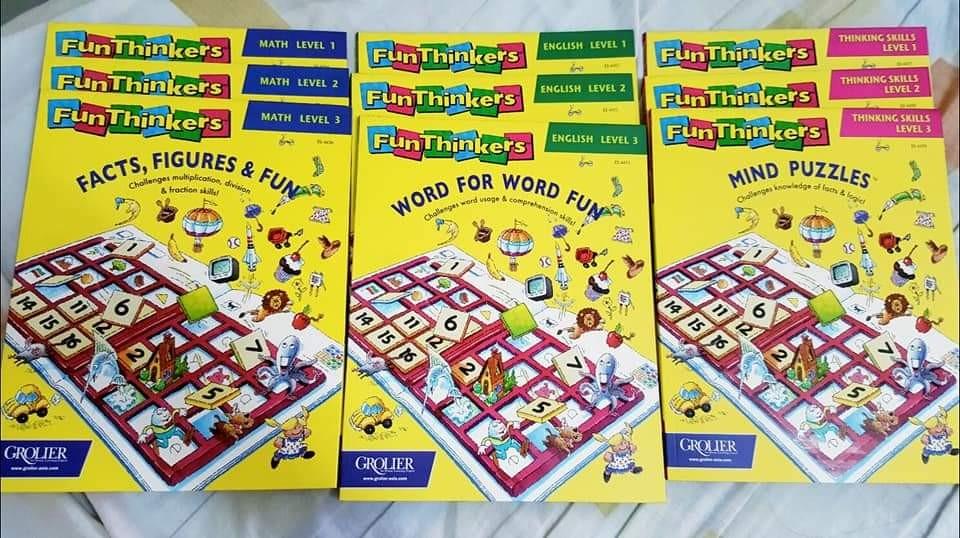 Grolier Fun Thinkers complete set (well-loved), Hobbies & Toys, Books ...