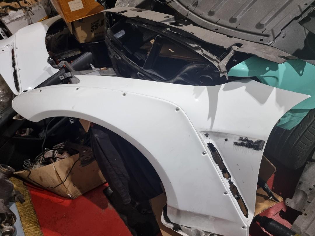 GTR R35 version LB wide fender front, Car Accessories, Accessories on ...