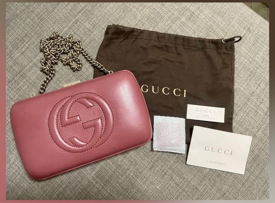 Gucci clutch bag, Luxury, Bags & Wallets on Carousell