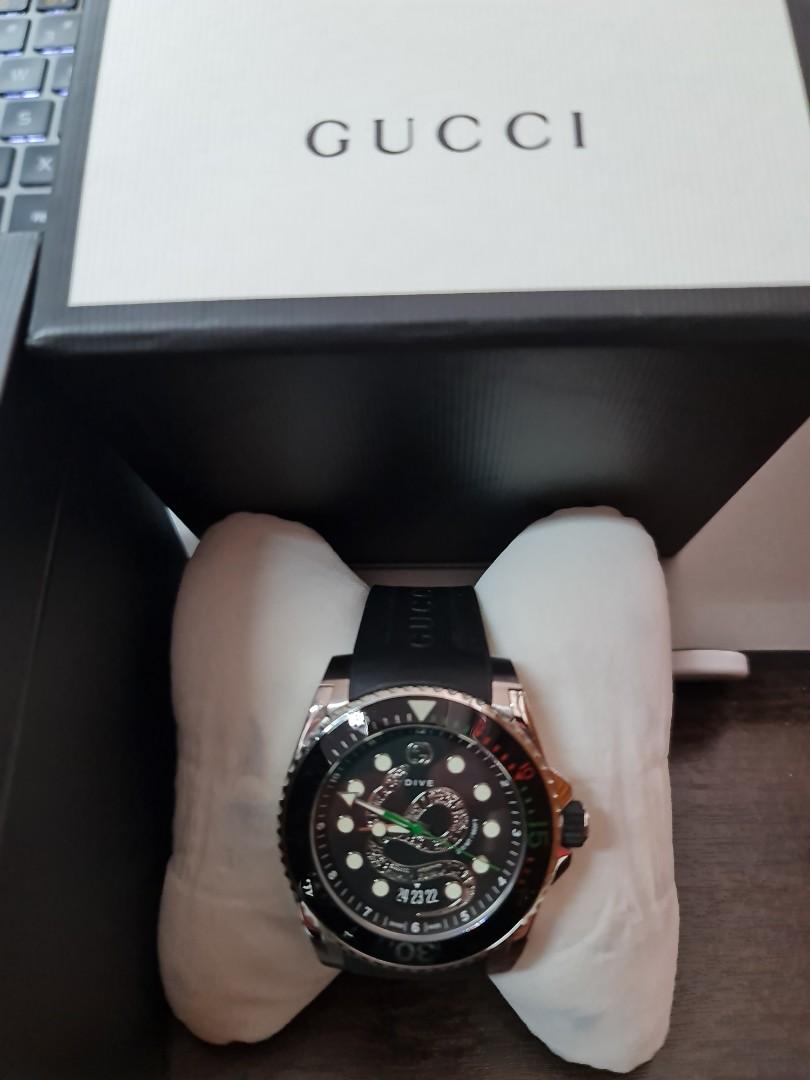 Gucci dive hotsell watch cat