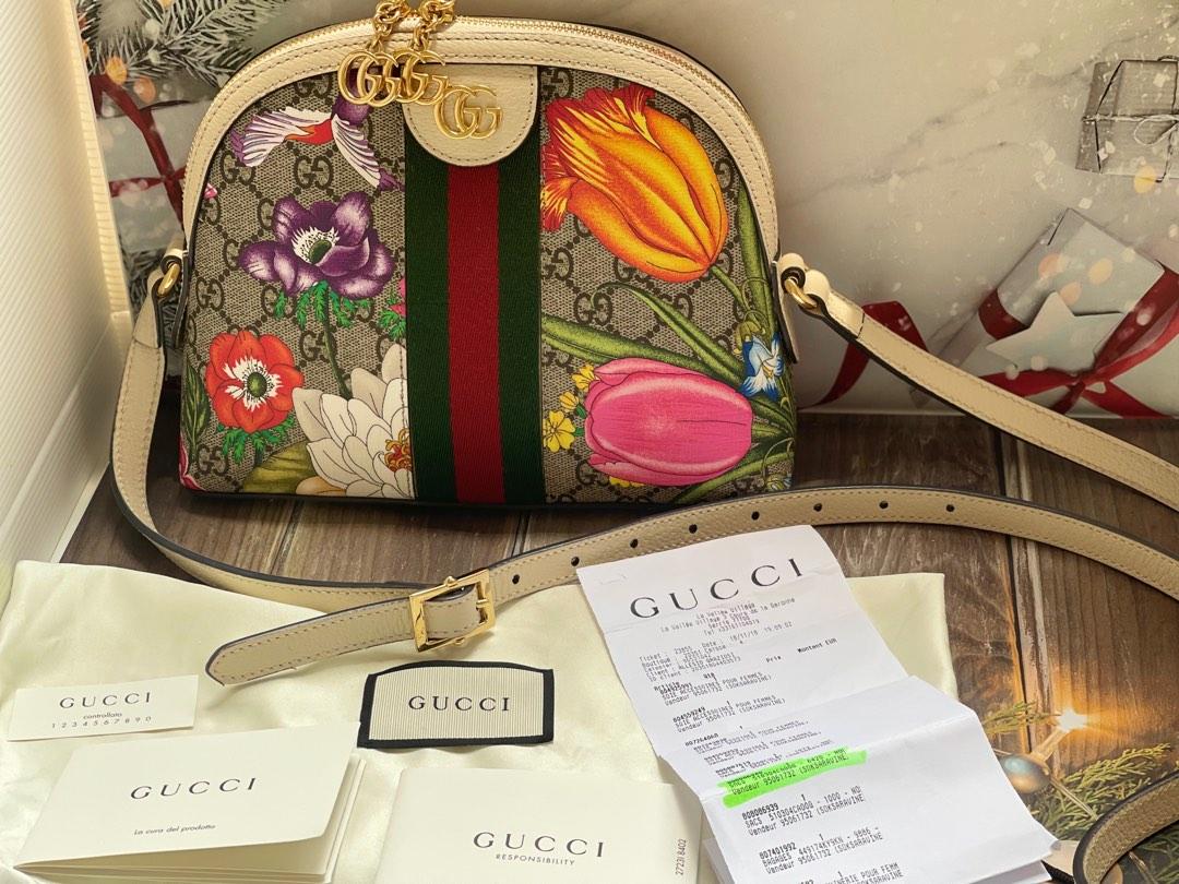 NETT VVGC Gucci Ophidia Flora Dome Like New Barang Mewah Tas