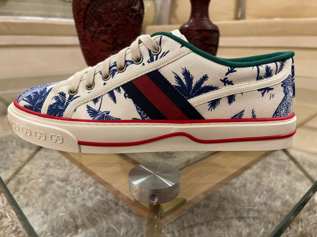 Gucci Tennis Shoes (Gucci Garden), Luxury, Sneakers & Footwear on Carousell