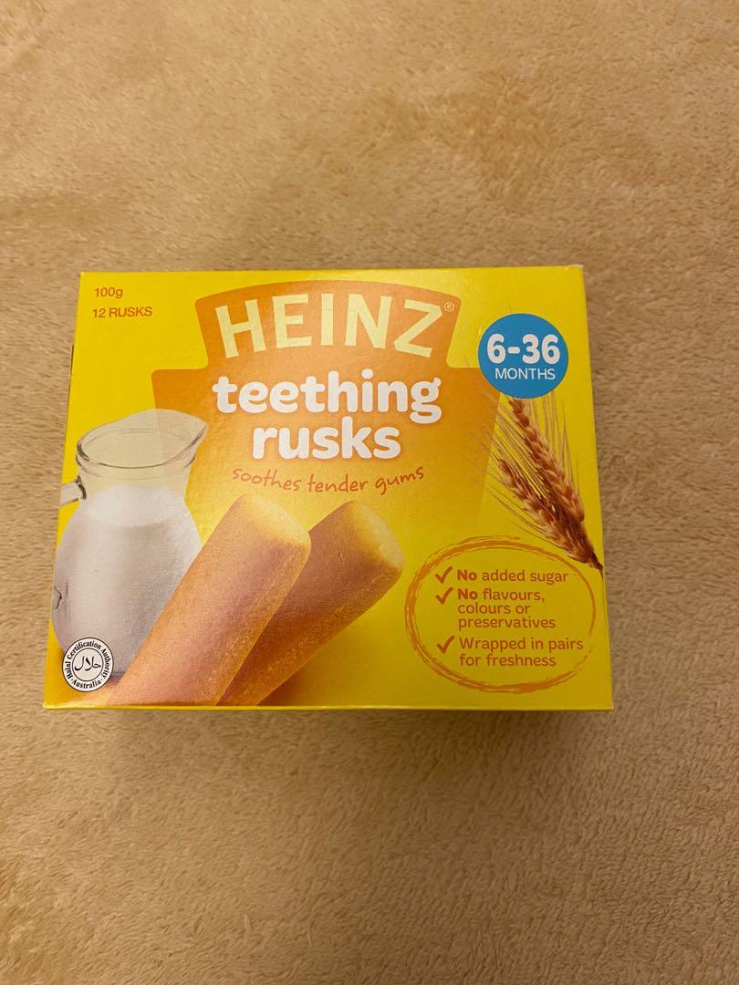Heinz teething rusks, 兒童＆孕婦用品, 護理及餵哺, 護理及餵哺 加固 Carousell