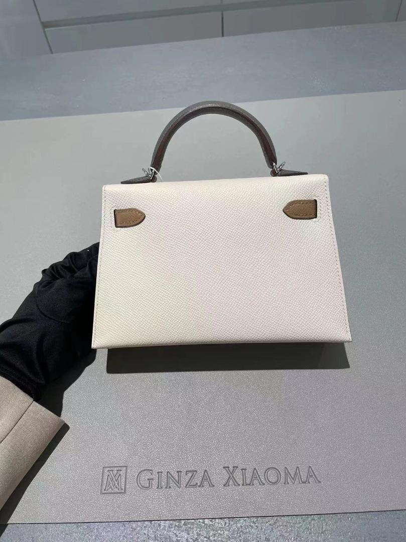 Hermès Kelly Nata, Chai and Gris Meyer Mini II Handbag