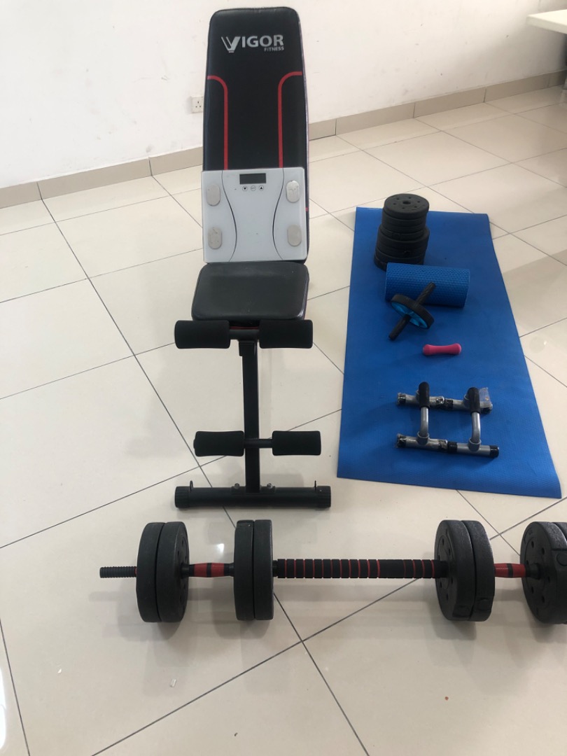 dumbbell barbell bench (Home Gym essentials), Sports Equipment