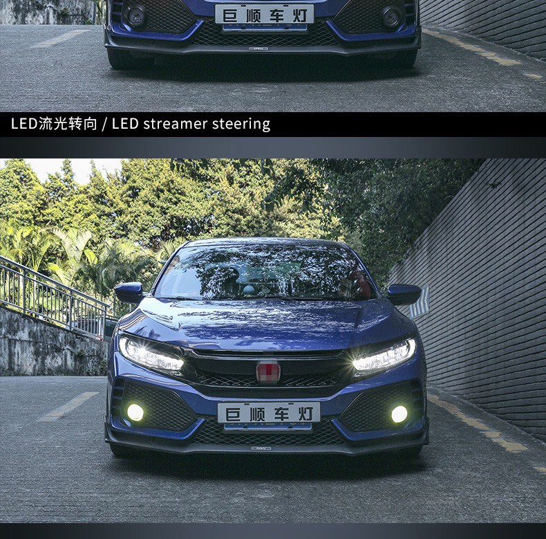 Honda Civic front LED Headlamps 1621, Car Accessories, Electronics