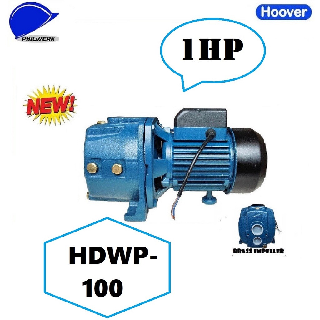 Hoover Deep Well Jet Pump 1HP HDWP-100 (Complete Accessories ...