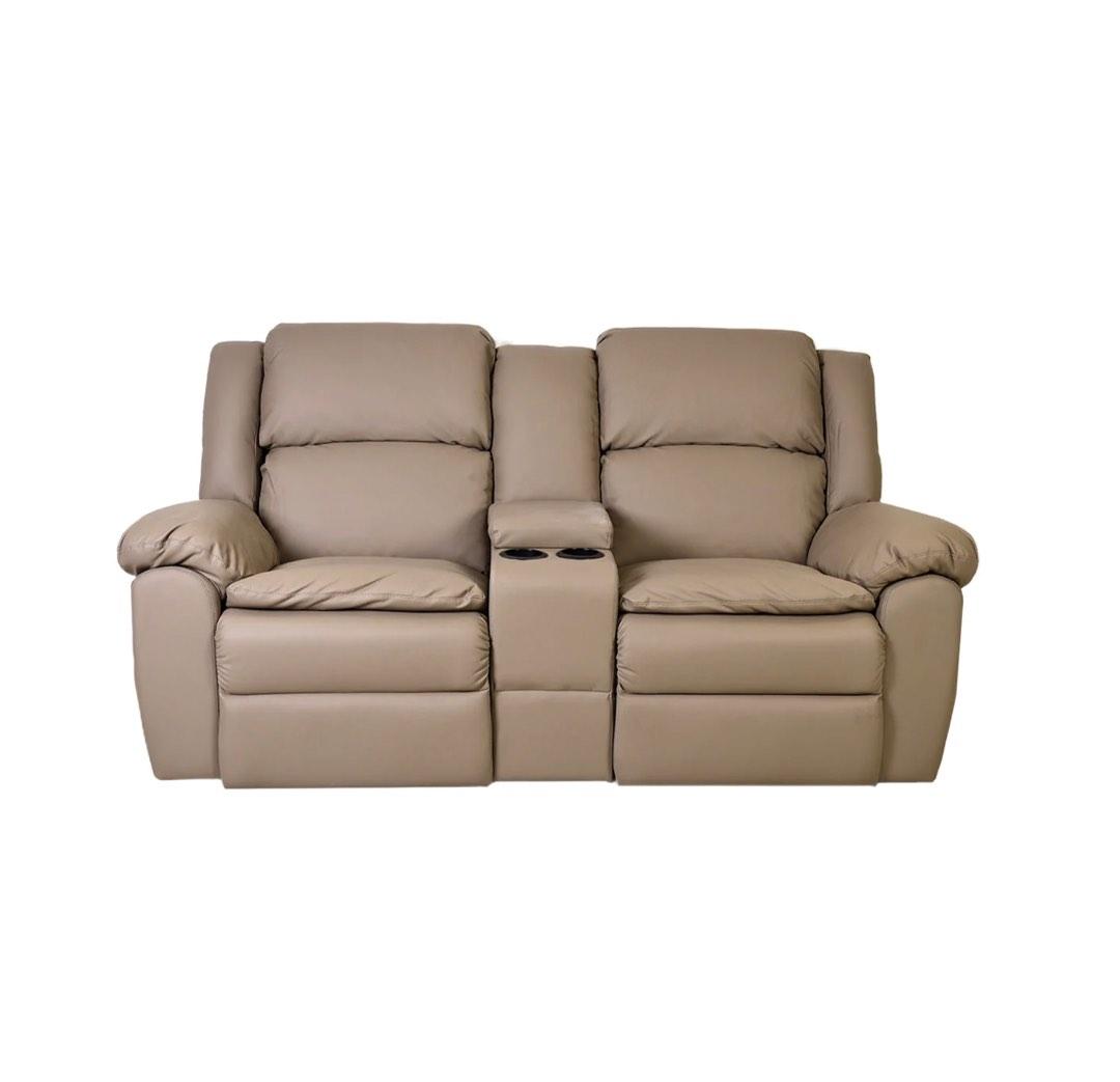 HOSH AIR LEATHER RECLINER SOFA (2 SEATER), Furniture & Home Living, Furniture, Sofas on Carousell