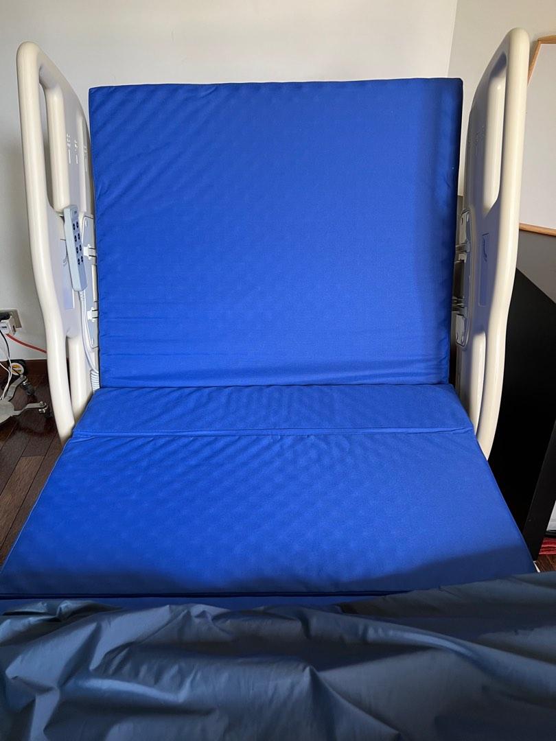 DNR wheels Sturdy 3 controller functions hospital bed with comfy air overlay mattress & pump