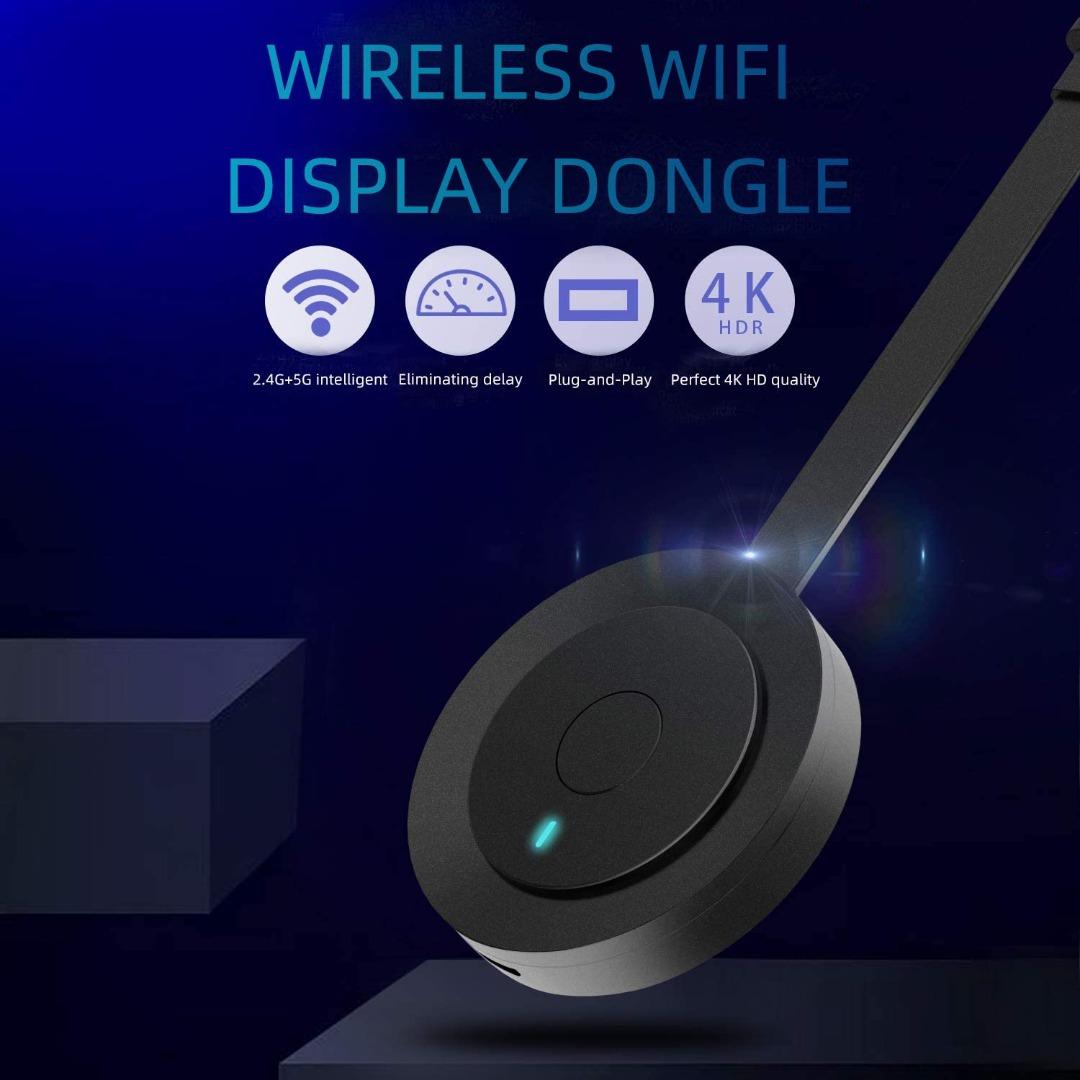 HZONE WiFi HDMI Display Dongle, 5G/2.4G 4K Wireless WiFi Screen ...