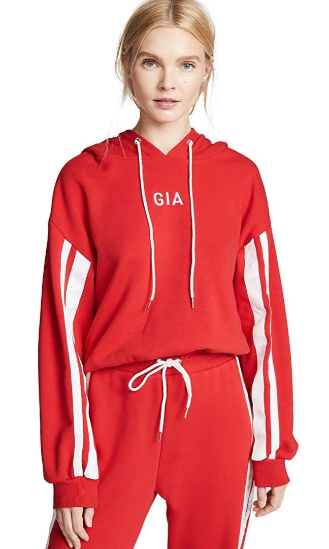 I am gia red hoodie sale