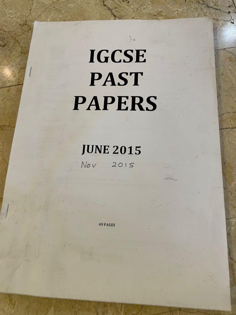 Igcse Mathematics Past Papers