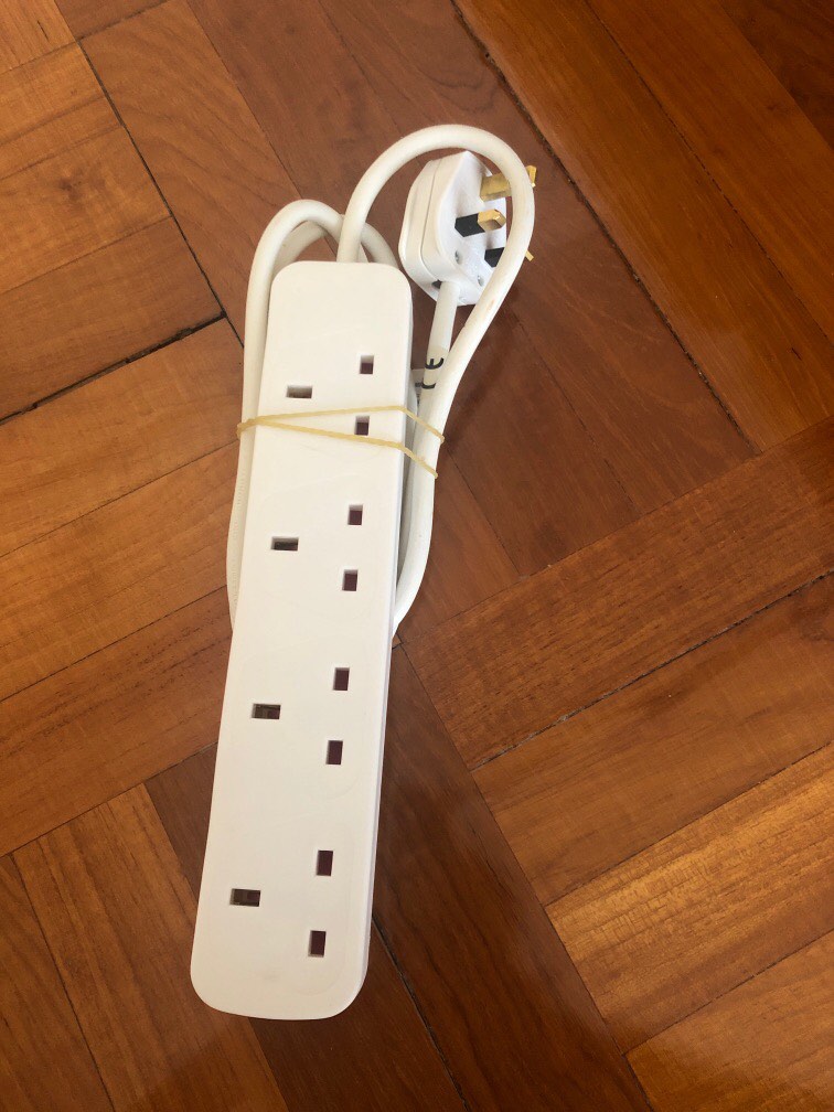 IKEA extension cord, 家庭電器, 轉插器及插頭 Carousell