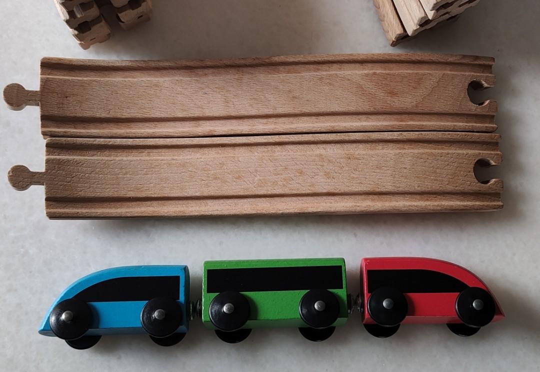 Ikea Wooden Train Set NY50, Babies & Kids, Infant Playtime on Carousell