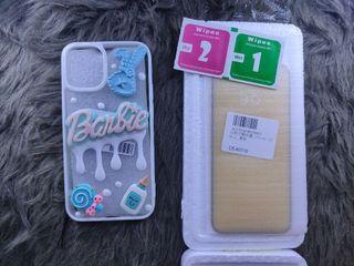 IPHONE 12 MINI BARBIE CAS AND TEMPERED GLASS