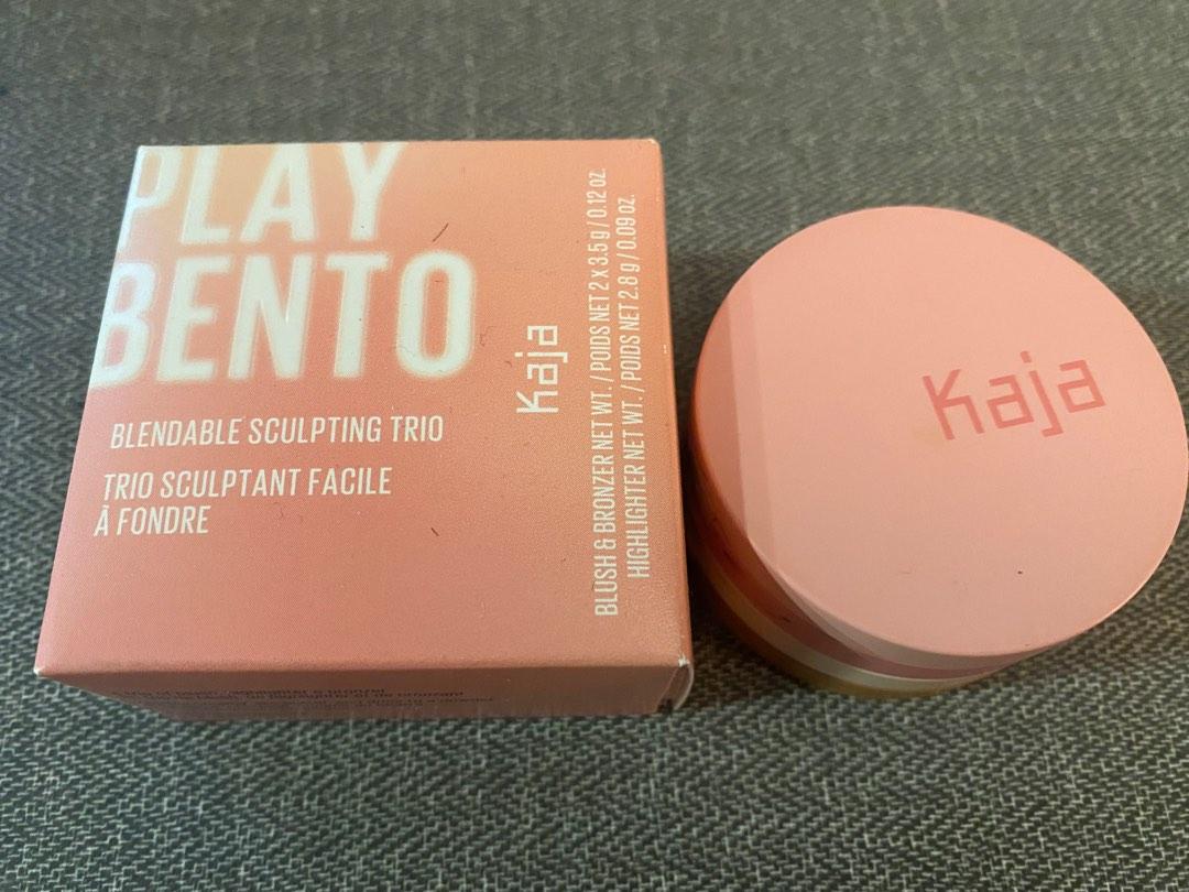 Kaja Play Bento Cream bronzer, powder blush and highlighter sculpting