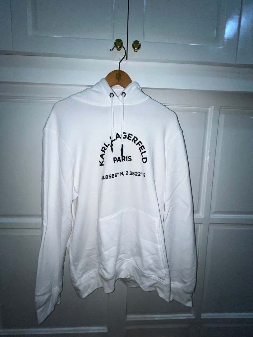 Karl lagerfeld white hoodie clearance